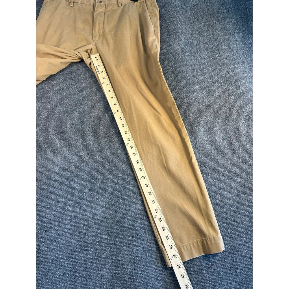 Polo Ralph Lauren Mens Stretch Slim Fit Chino Pants Tan Khaki 33x30 (28 Inseam)